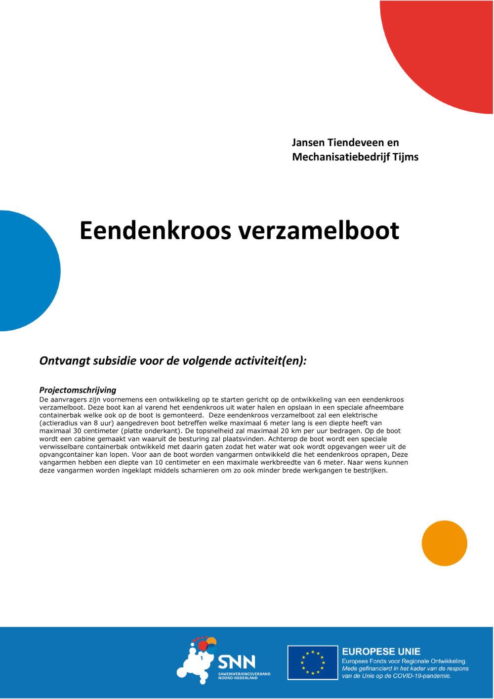 Eendenkroos verzamelboot